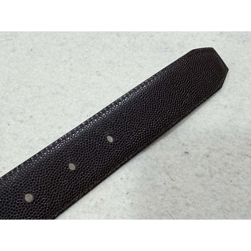 Jos A Bank Reversible Leather Belt‎ Size 42 Black Brown Italy Textured